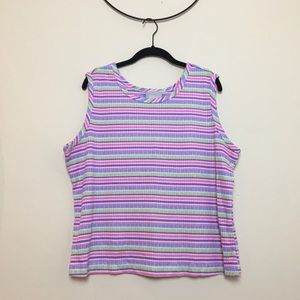 Vintage 90s Blair striped tank top XL